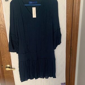 Francesca Deep Blue Tunic Top